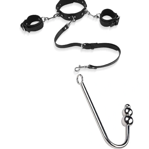 with Elegant and Beaded Cuffs Hook Anal 5334 Collar 0819